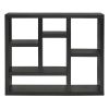 Open Wooden Open Shelf Bookcase, Freestanding Display Storage Cabinet with 7 Cube Storage Spaces, Floor Standing Bookshelf, Entryway