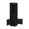 Corner Bar Cabinet Atanasio, Living Room, Black