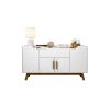 Manhattan Comfort Addie 53.54 Sideboard with 5 Shelves in White