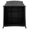 Manhattan Comfort Imperia Steel Rattan 3-Piece Patio Conversation Set with Cushions in Grey