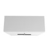 Manhattan Comfort Beekman 43.7 Low Cabinet with 4 Shelves in White