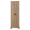 Storage Cabinet with Two Doors for Bathroom, Office, Adjustable Shelf, MDF Board, Brown