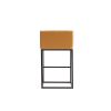 Manhattan Comfort Embassy 34 in. Metal Counter Height Bar Stool in Clay