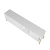 Manhattan Comfort Bowery 72.83 TV Stand with 4 Shelves in White and Oak