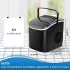 Deluxe Countertop Ice Maker, 26lbs/24hrs, Ready in 6 Mins, Self-Clean with Scoop & Basket, 13.7lbs
