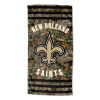 Saints OFFICIAL NFL Realtree "Stripes" Beach Towel; 30" x 60"