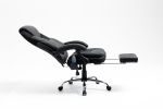 Massage Reclining Office Chair with Footrest, High Back Computer Chair Home Desk Ergonomic Executive Office Chair with Armrests, Adjustable Height.