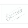 Manhattan Comfort Bowery 72.83 TV Stand with 4 Shelves in White and Oak