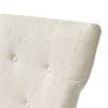 Dining Chairs Set of 2, Upholstered Kitchen & Dining Room Chairs(Cream)