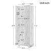 Storage Cabinet with Two Doors for Bathroom, Office, Adjustable Shelf, MDF Board, Brown