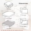 White 7 Pieces Bed in A Bag, Bedding Sets for All Season, Queen