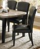 Dining Chairs Set of 2, Dark Espresso Finish Wooden Kitchen Dining Room Furniture Faux Leather Upholstery Side Chairs