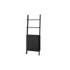 Manhattan Comfort Cooper Ladder Display Cabinet with 2 Floating Shelves in Black