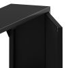 23.62 "Vintage Two Door Wall Cabinet with Mirror, Three-level Entrance Storage Space for Living Room, Bathroom, Dining Room, Black