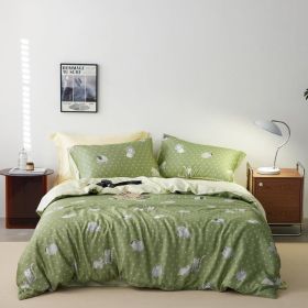 Duvet Cover Set Pure Cotton Women Girl Cute Quilt Cover Kawaii Strawberry Bedding Set 3 PCS 1 Queen Comfy Comforter Cover 2 (Color: Animals Pattern, size: Queen)