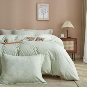 Duvet Cover Set Pure Cotton Women Girl Cute Quilt Cover Kawaii Strawberry Bedding Set 3 PCS 1 Queen Comfy Comforter Cover 2 (Color: Small Chic Floral, size: Twin)