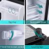3.5Cu.Ft Compact Refrigerator Mini Fridge with Freezer, Small Refrigerator with 2 Door, 7 Level Thermostat Removable Shelves for Kitchen, Dorm