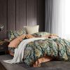 Paisley Duvet Cover Set Vintage Hippie Floral Pattern Luxurious Pink Queen Size Soft Bohemian Bed Bedding Sets Shabby Chic Print