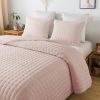 Quilt Bedding Sets with Pillow Shams, Deep Lightweight Bedspread Coverlet, Quilted Blanket Thin Comforter Bed Cover, 3 Pieces,