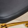 Modern home PU office chair adjustable 360 ¬∞ rotating chair engineering plastic armless rotating computer chair with wheels living room bedroom offic
