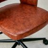Modern home PU office chair adjustable 360 ¬∞ rotating chair engineering plastic armless rotating computer chair with wheels living room bedroom offic