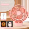 Low Noise Fan; New Wall-Mounted Hanging Multifunctional Fan With Nightlight Illumination Mode 360¬∞All-Round Rotating Fan; Rechargeable USB Fan Multi-