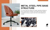 Modern home PU office chair adjustable 360 ¬∞ rotating chair engineering plastic armless rotating computer chair with wheels living room bedroom offic