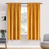 Curtains Thermal Insulated Blackout Curtain Drapes for Bedroom Living Room Darkening Long Curtains Panels Rod Pocket Set of 2