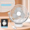 Low Noise Fan; New Wall-Mounted Hanging Multifunctional Fan With Nightlight Illumination Mode 360¬∞All-Round Rotating Fan; Rechargeable USB Fan Multi-