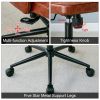 Modern home PU office chair adjustable 360 ¬∞ rotating chair engineering plastic armless rotating computer chair with wheels living room bedroom offic