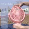 Low Noise Fan; New Wall-Mounted Hanging Multifunctional Fan With Nightlight Illumination Mode 360¬∞All-Round Rotating Fan; Rechargeable USB Fan Multi-