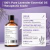 HIQILI 100ML True Lavender Essential Oils for Diffuser Humidifier Massage Aromatherapy Pure Natural Aroma Oil for Candle Making