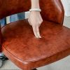 Modern home PU office chair adjustable 360 ¬∞ rotating chair engineering plastic armless rotating computer chair with wheels living room bedroom offic