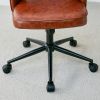 Modern home PU office chair adjustable 360 ¬∞ rotating chair engineering plastic armless rotating computer chair with wheels living room bedroom offic