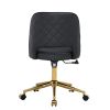 Modern home PU office chair adjustable 360 ¬∞ rotating chair engineering plastic armless rotating computer chair with wheels living room bedroom offic