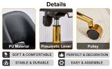 Modern home PU office chair adjustable 360 ¬∞ rotating chair engineering plastic armless rotating computer chair with wheels living room bedroom offic