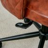 Modern home PU office chair adjustable 360 ¬∞ rotating chair engineering plastic armless rotating computer chair with wheels living room bedroom offic